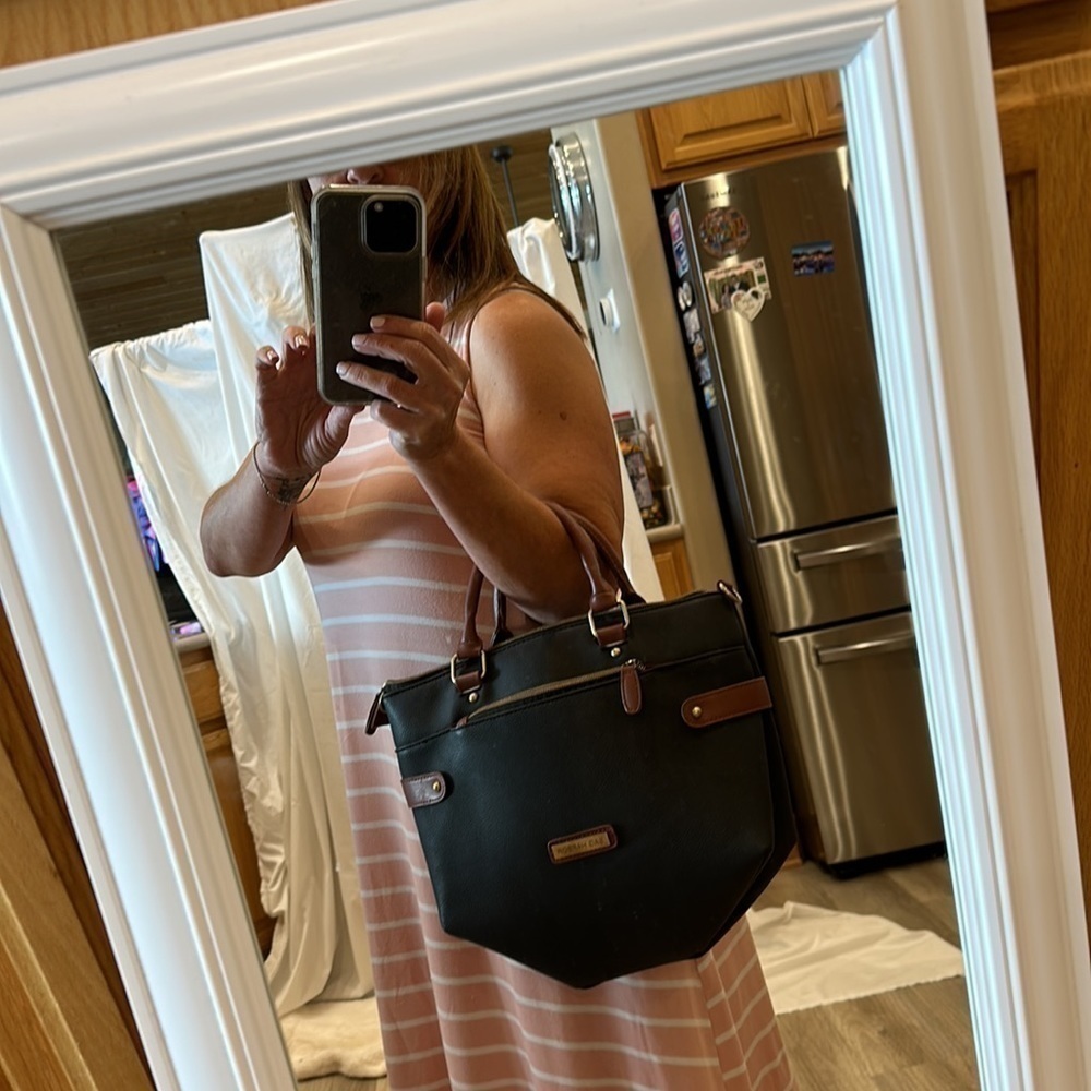 Sag, harbor, black and brown arm bag free loved missing Crossbody strap - Picture 6 of 9